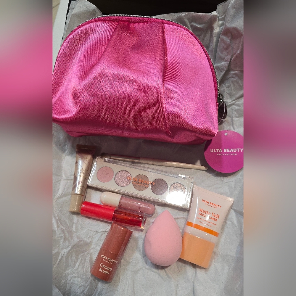 Ulta Beauty Makeup Set with Pink Bag